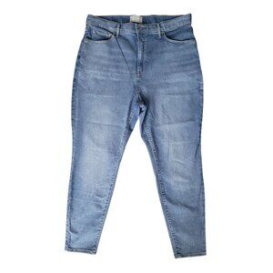 Everlane The Way High Skinny Jean Womens Size 35 Blue Denim Ankle Cotton Blend